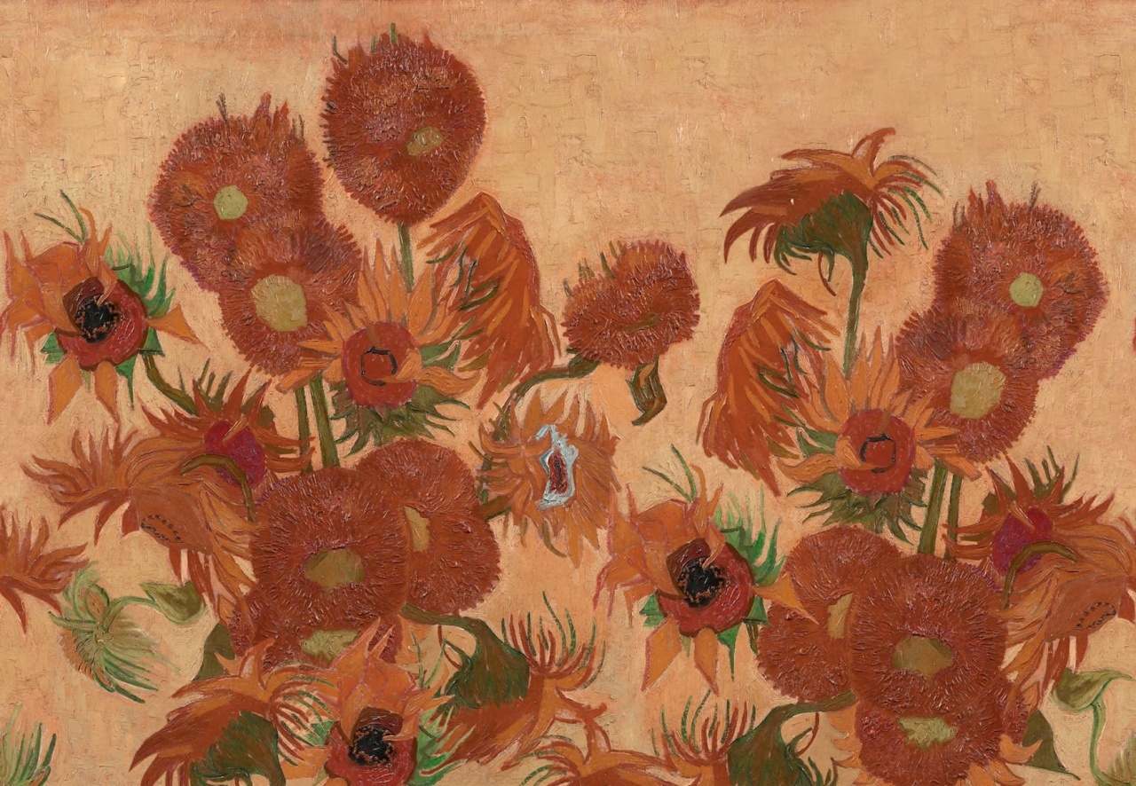 Fototapet, Sunflowers Repeatable, Peach, Rebel Walls - 2