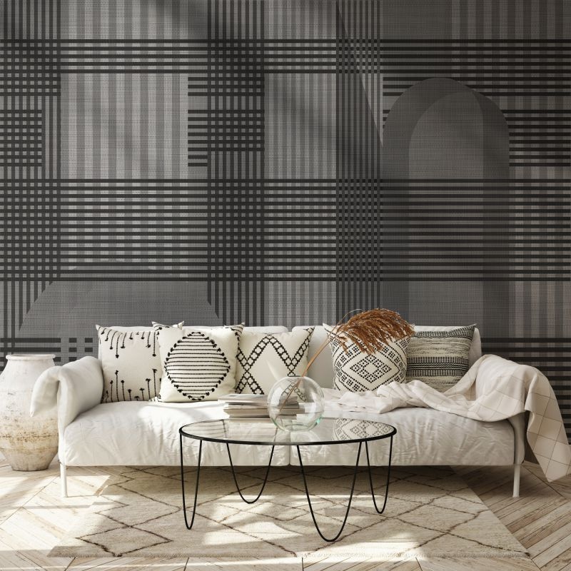 Fototapet Taffy Grey Tartan, VLAdiLA - 3