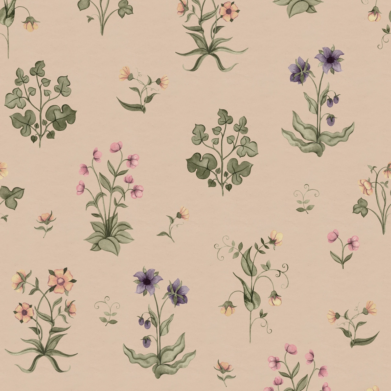 Fototapet, Timeless Flora, Pink, Rebel Walls - 2
