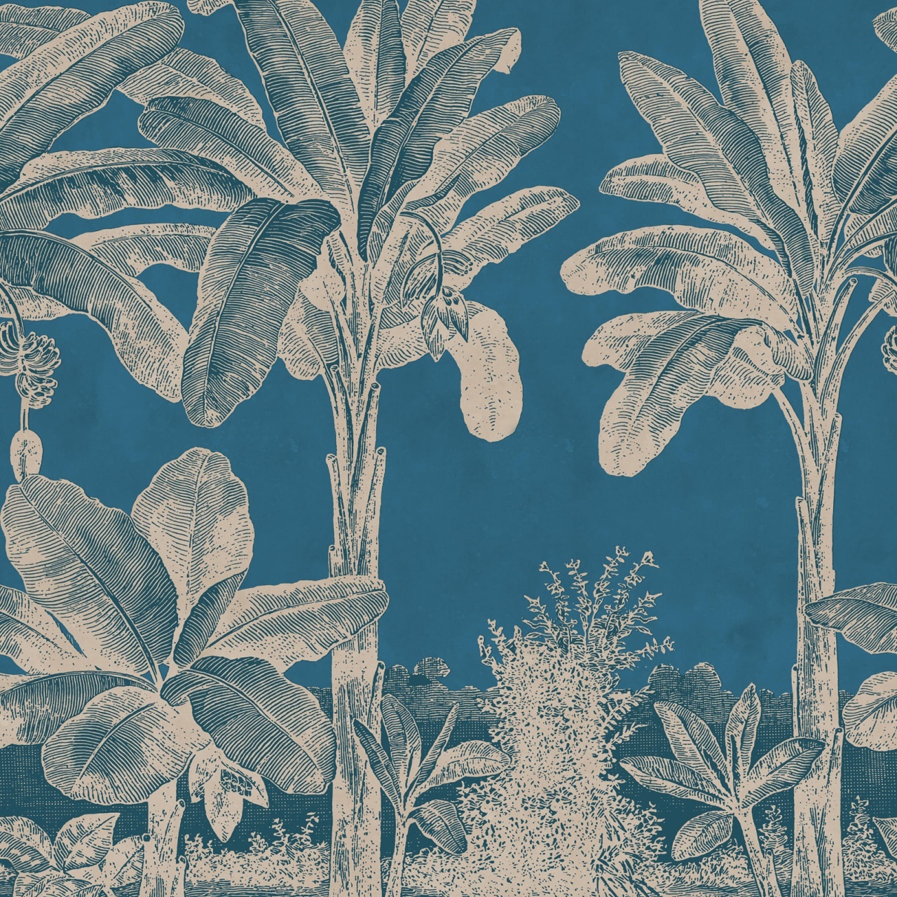 Fototapet, Timeless Tropics, Blue, Rebel Walls - 2