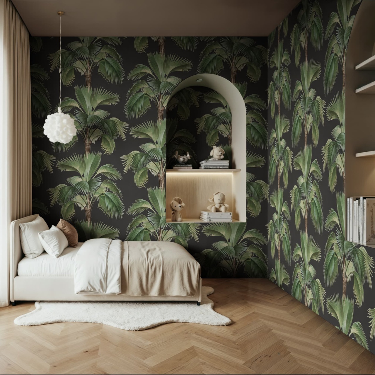 Fototapet, Tropical Rhythm, Black, Rebel Walls - 3