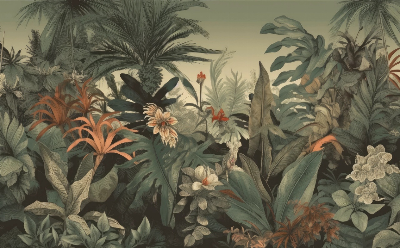 Fototapet Vintage Bosquet Tikal Rêve BT106