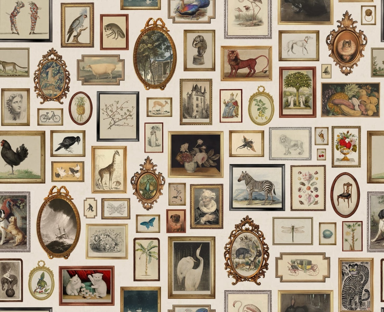 Fototapet, Vintage Frames, Beige, Rebel Walls - 2