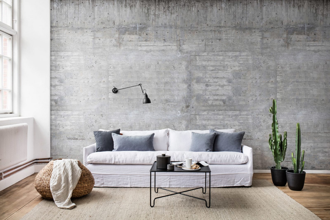 Fototapet, Wooden Concrete, Rebel Walls