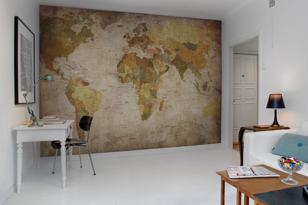 Fototapet, World Map, Rebel Walls