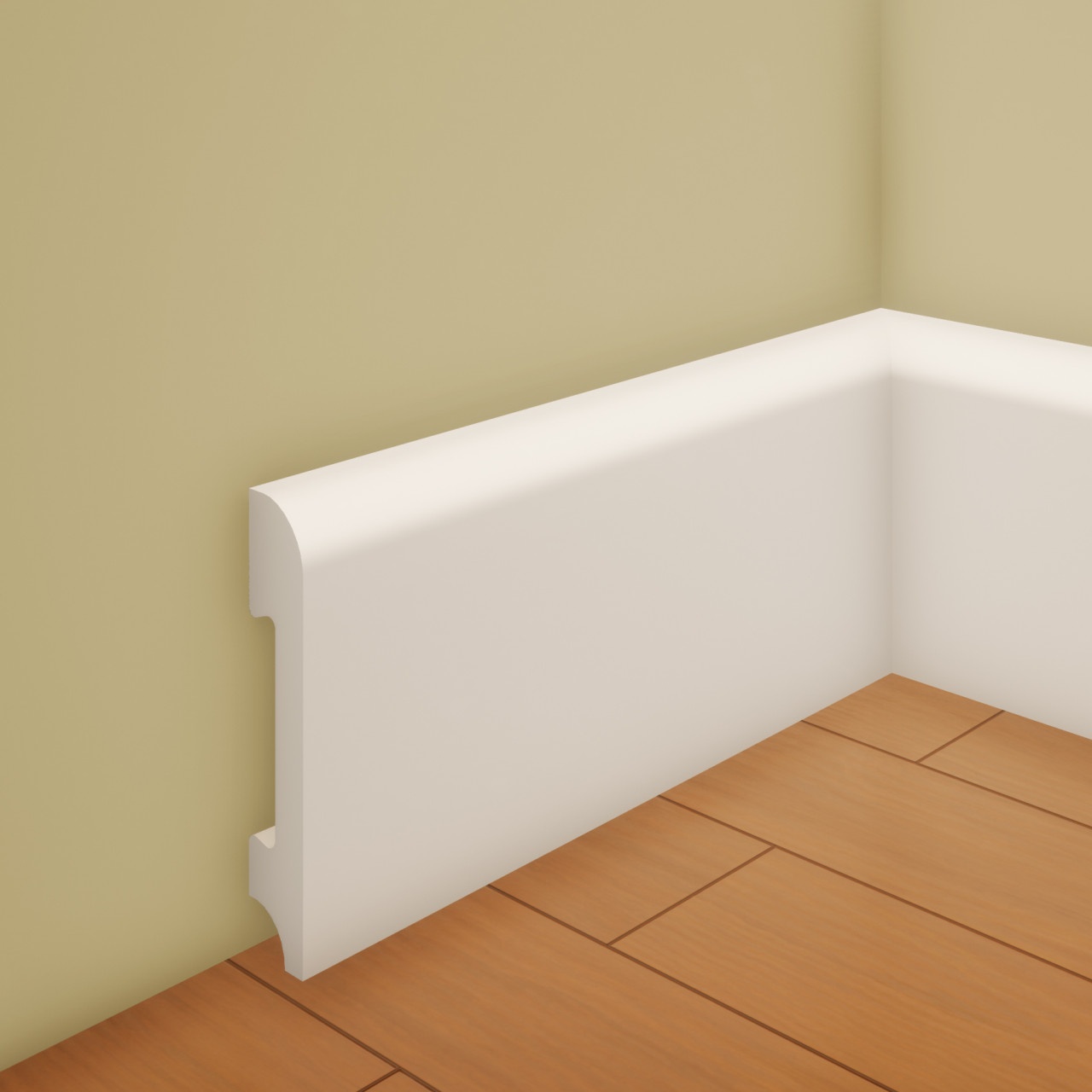 Plinta decorativa din polimer rigid L5 - 7.9x1.6x200 cm