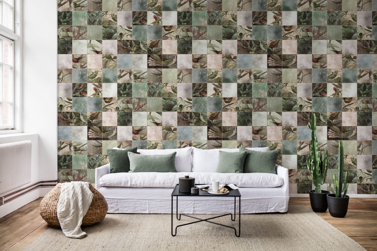 Tapet Birds of Paradise, Tiles, Rebel Walls - 2 | YEO