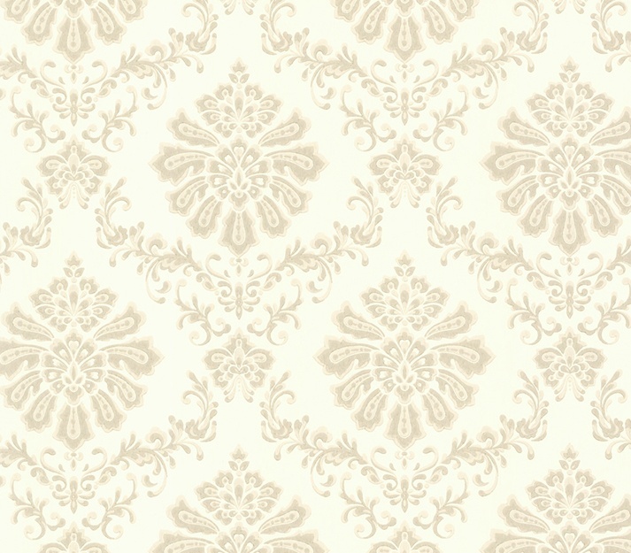 Tapet, Broughton, Natural Luxury Damask, 1838 Wallcoverings, 5.3mp / rola
