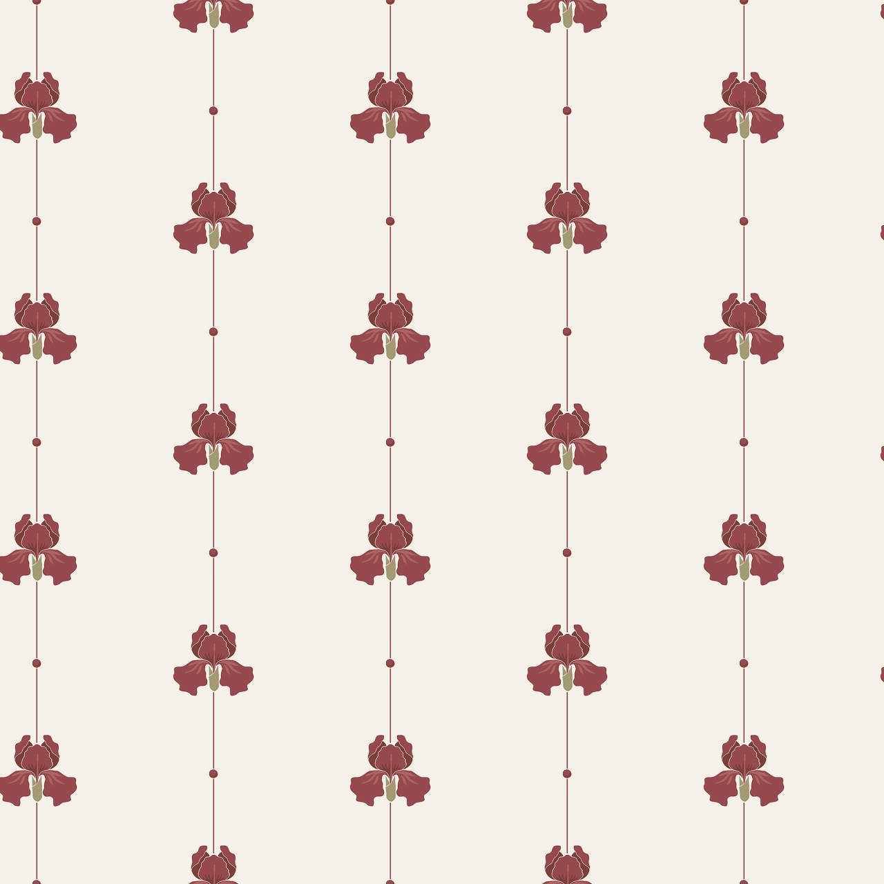 Tapet lavabil, Gotain Sweet Pea Burgundy 5686, 5.3mp / rola — imaginea 2
