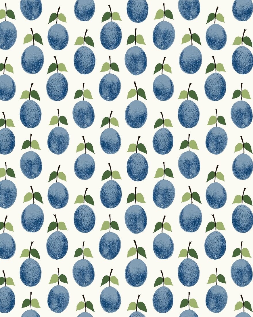 Tapet lavabil, Stig Lindberg Prunus 1974, 5.3mp / rola — imaginea 2