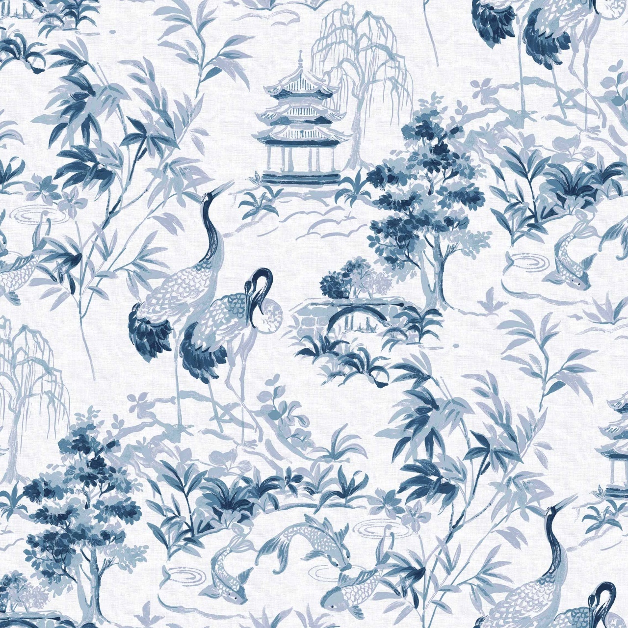 Tapet Ming Pagoda, Sapphire, Coordonne 5mp / rola - 2