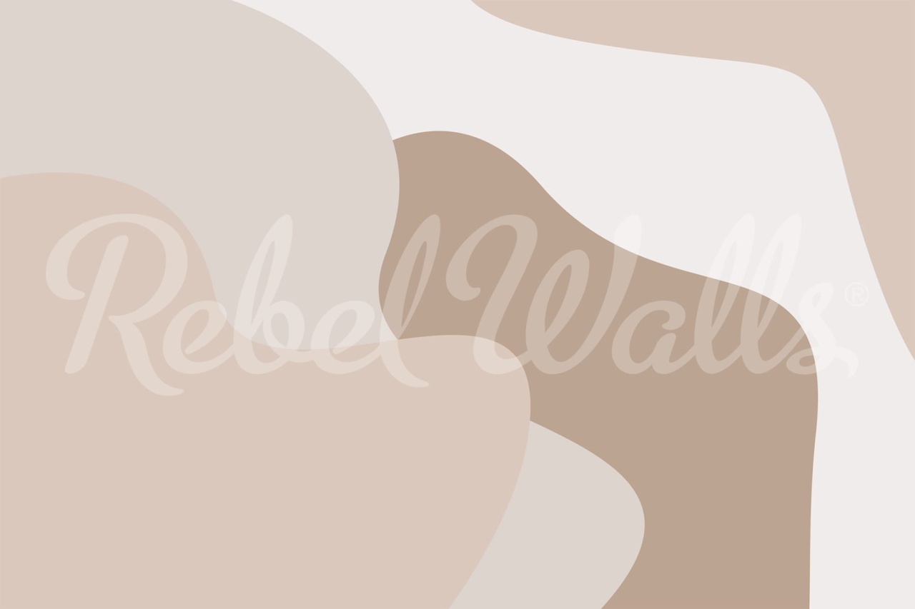 Tapet Soft Forms, Beige, Rebel Walls - 1 | YEO