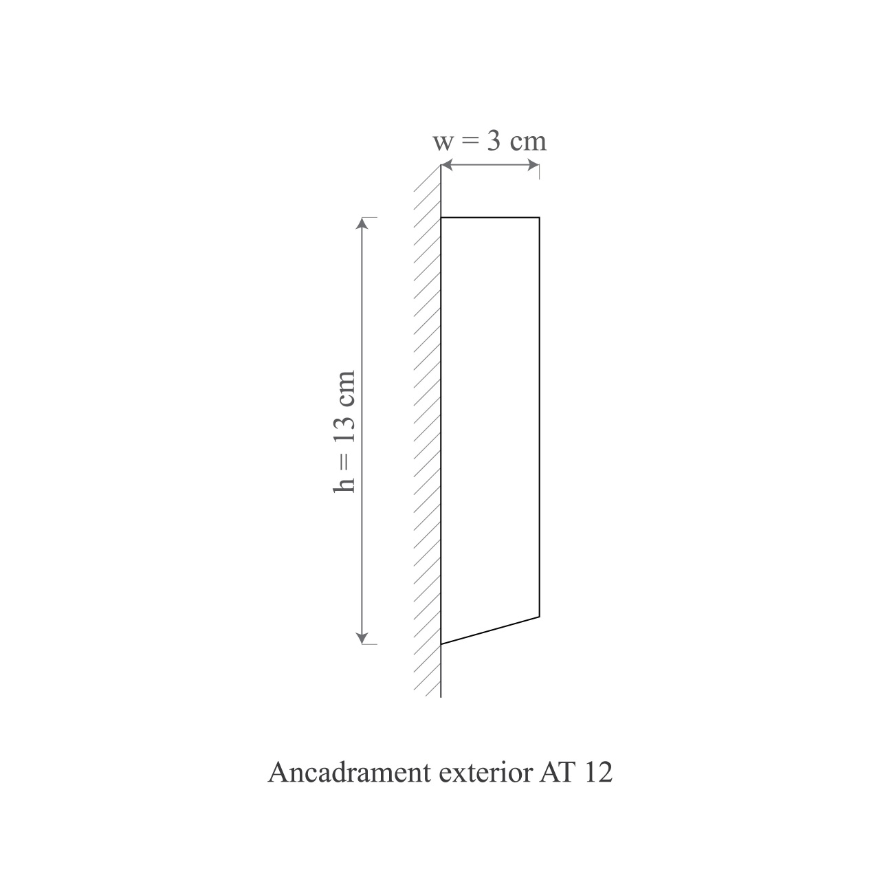 Ancadrament exterior AT12A-13x3x200cm — imaginea 2