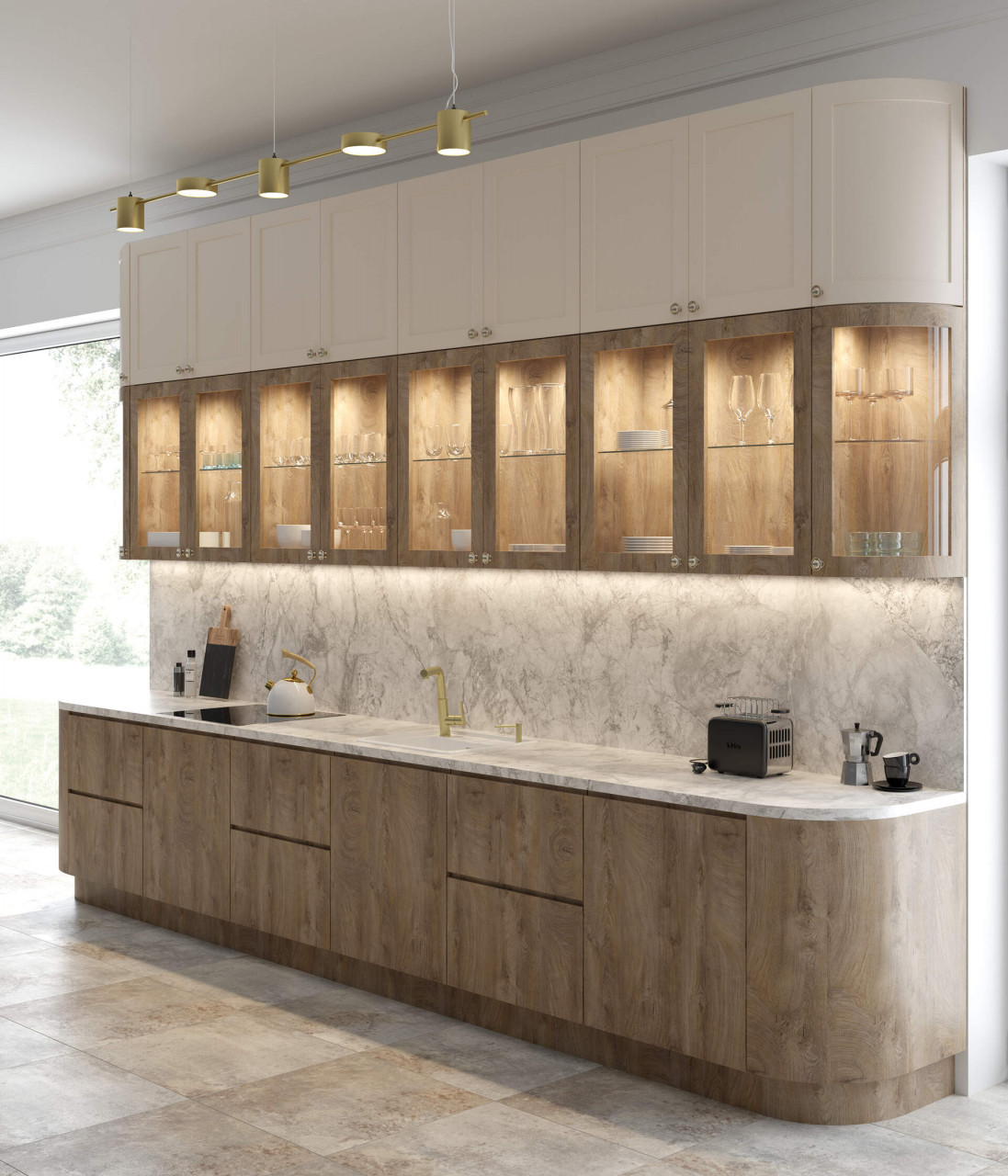 Baterie pentru bucătărie, cu pipă extractibilă, Silia, BQS_R73M - 2 | YEO