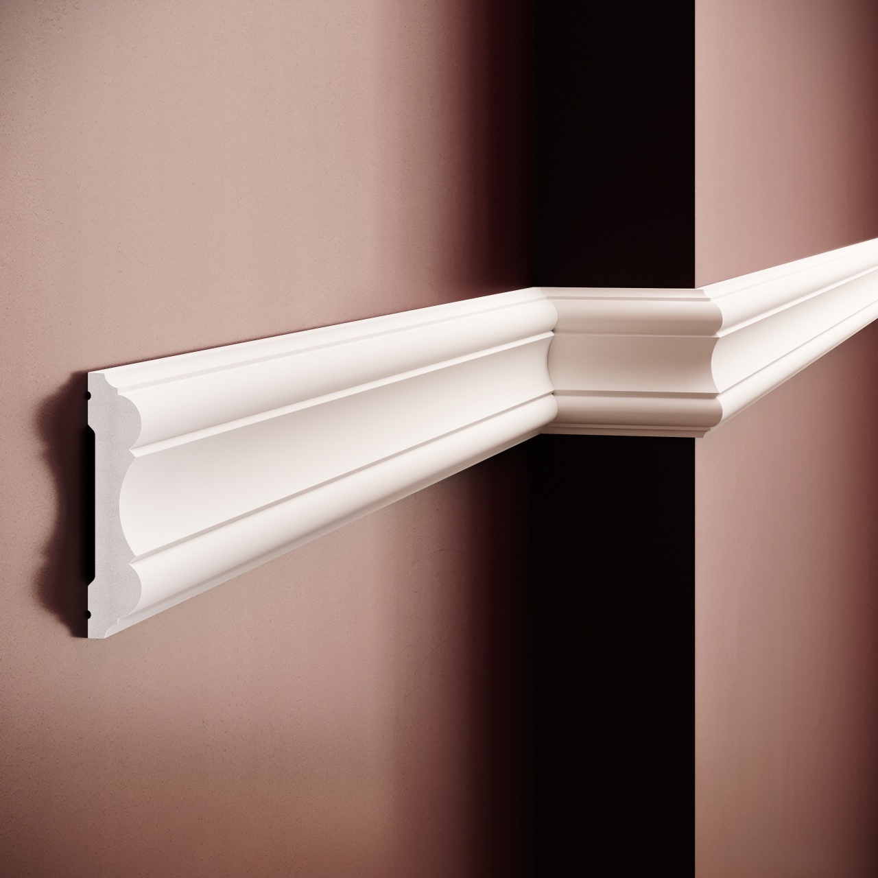 Brau decorativ din polimer rigid B14 - 10.1x2.2x200 cm