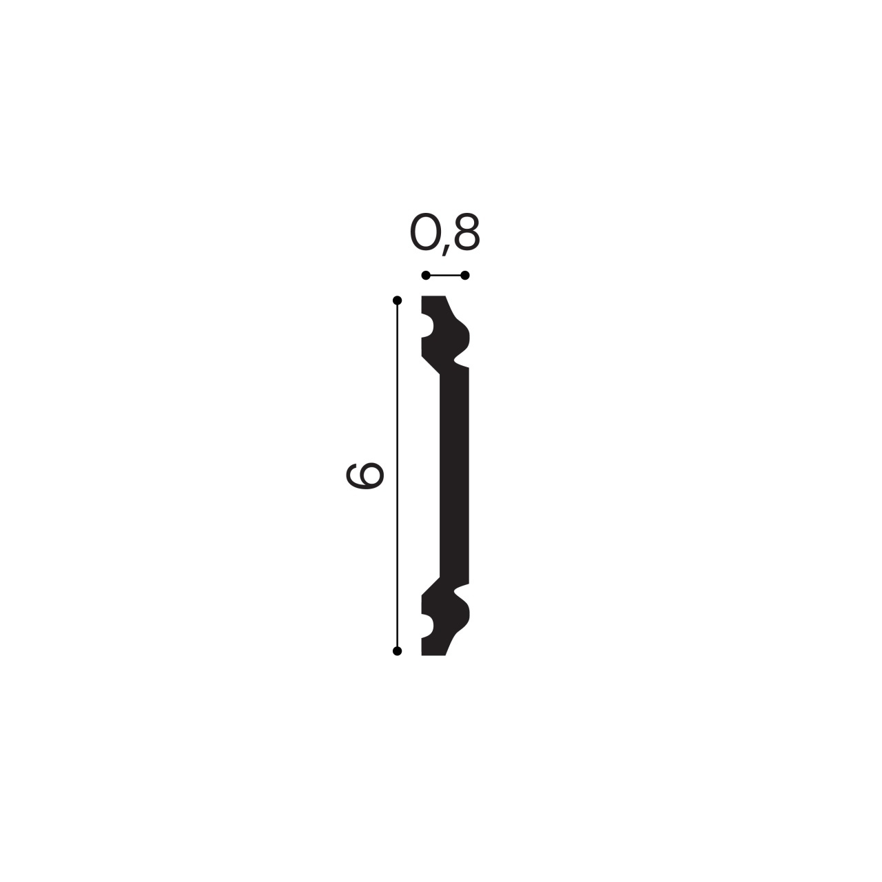Brau polimer rigid, Manavi, B29 - 6x0.8x200 cm — imaginea 2