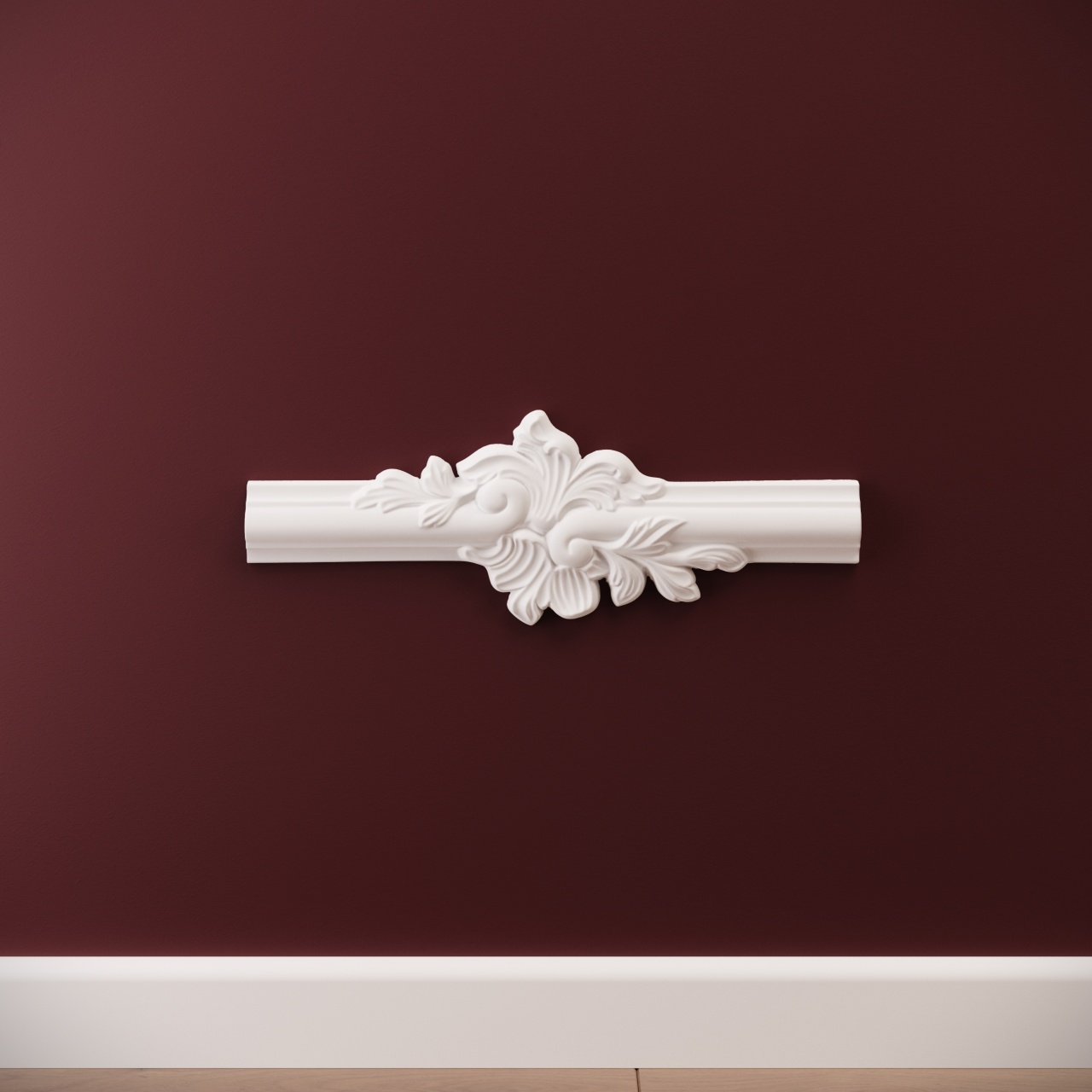 Chenar decorativ din poliuretan CR810D - 11x2x24 cm - 1 | YEO