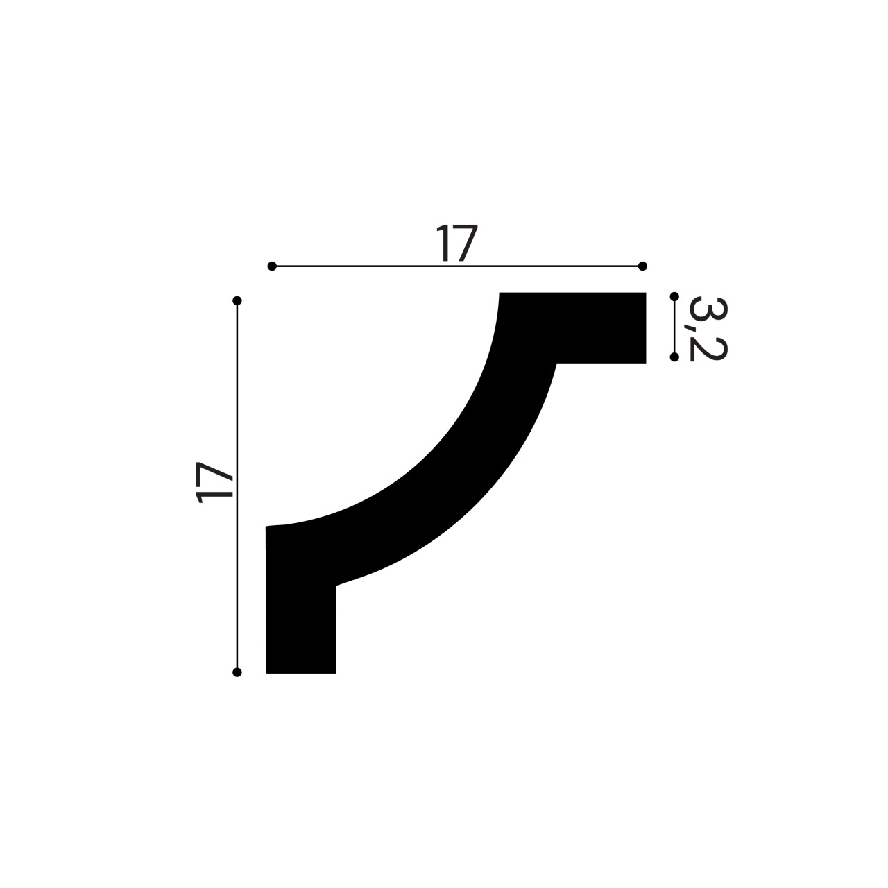 Chenar din poliuretan, Manavi, B10-1 - 17x17x1.6 cm — imaginea 2
