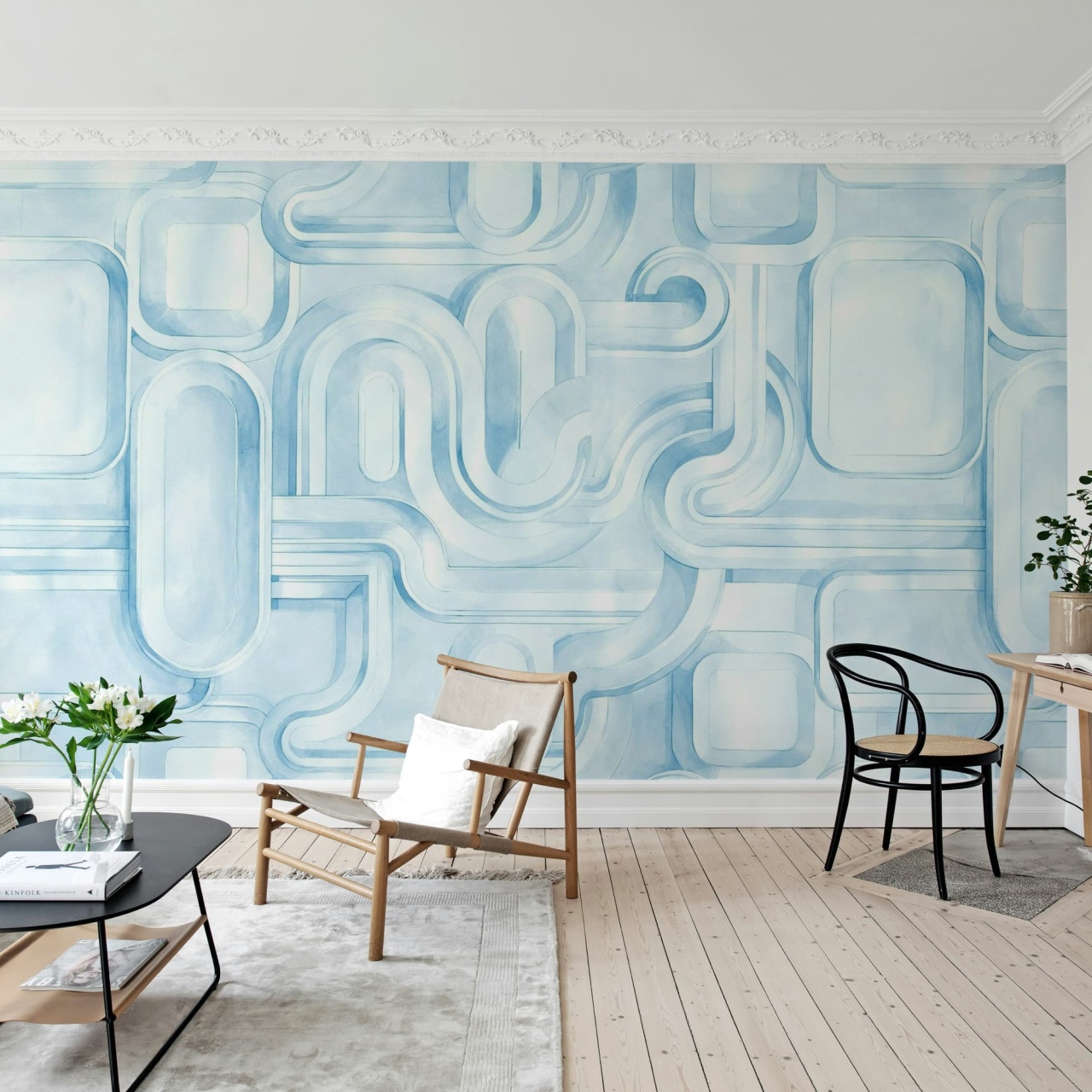 Fototapet, Abstract Path, Blue, Rebel Walls - 3
