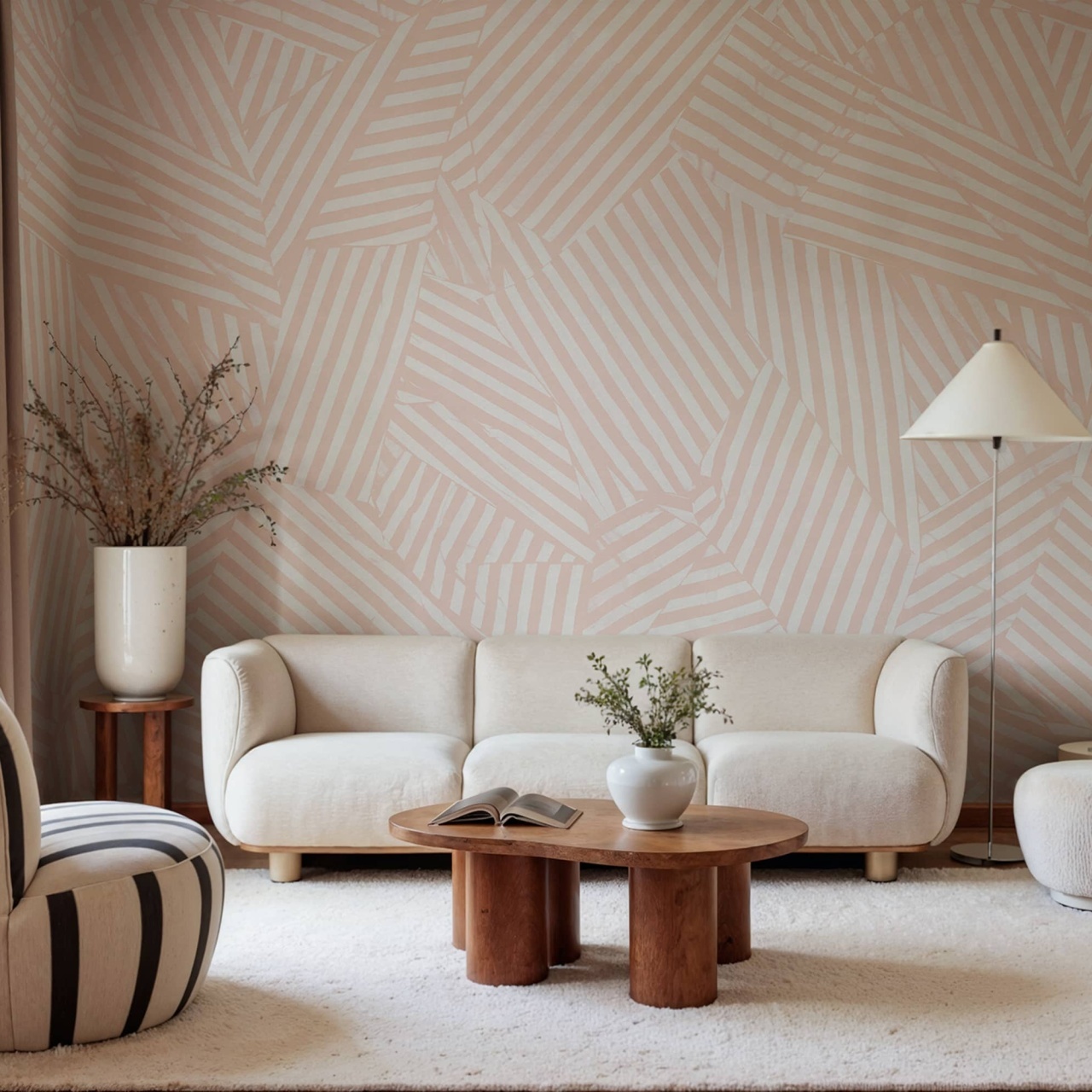 Fototapet, Abstract Weave, Pink, Rebel Walls - 3