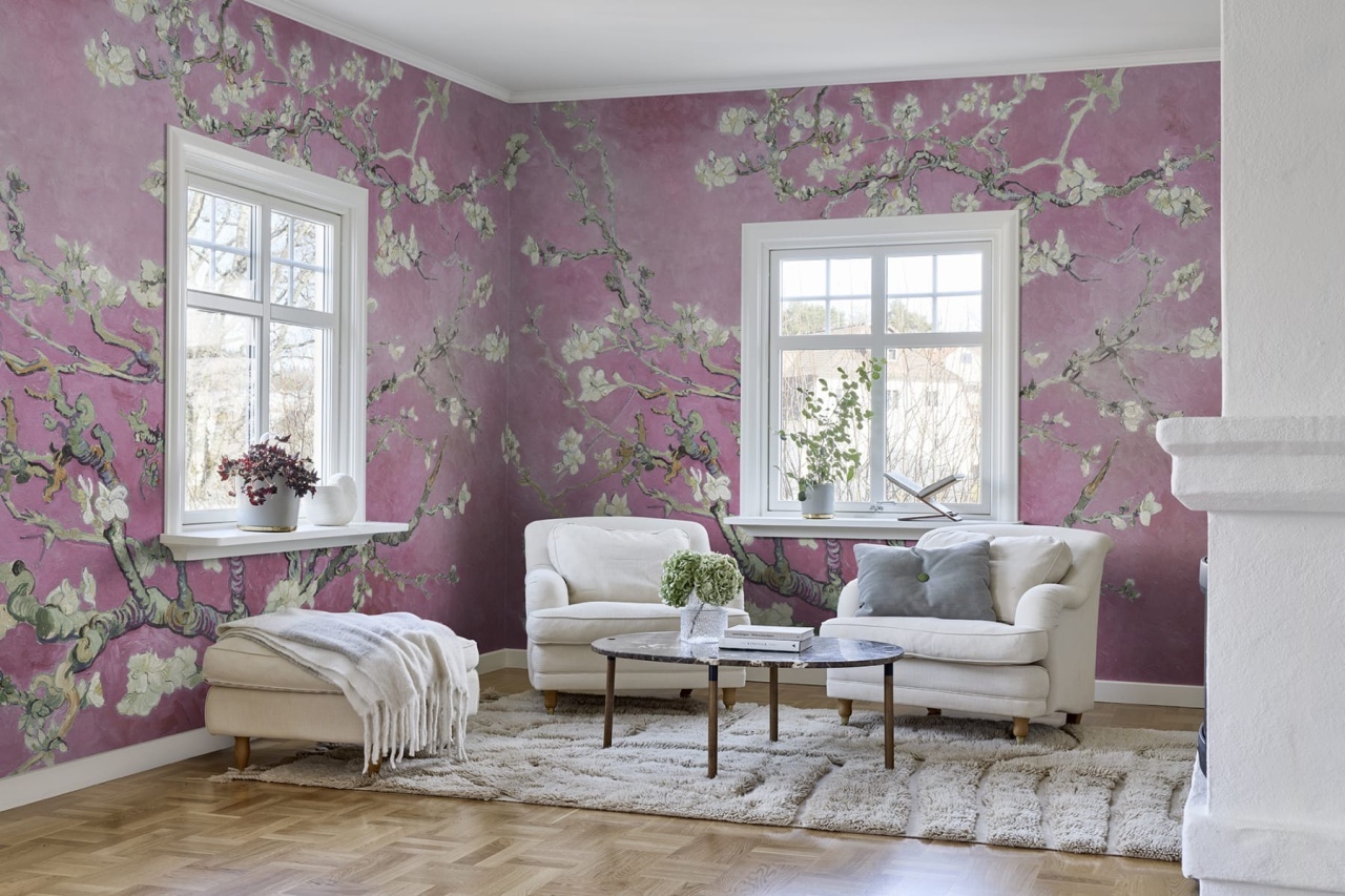 Fototapet, Almond Blossom, Pink, Rebel Walls