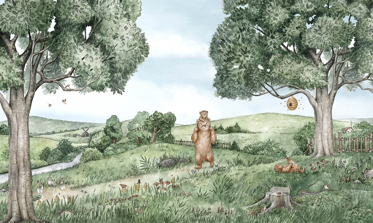 Fototapet Bears and Bees, Kikki Belle - 2