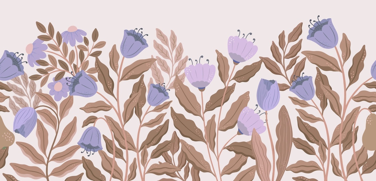 Fototapet, Big Blossom, Lilac, Rebel Walls - 2
