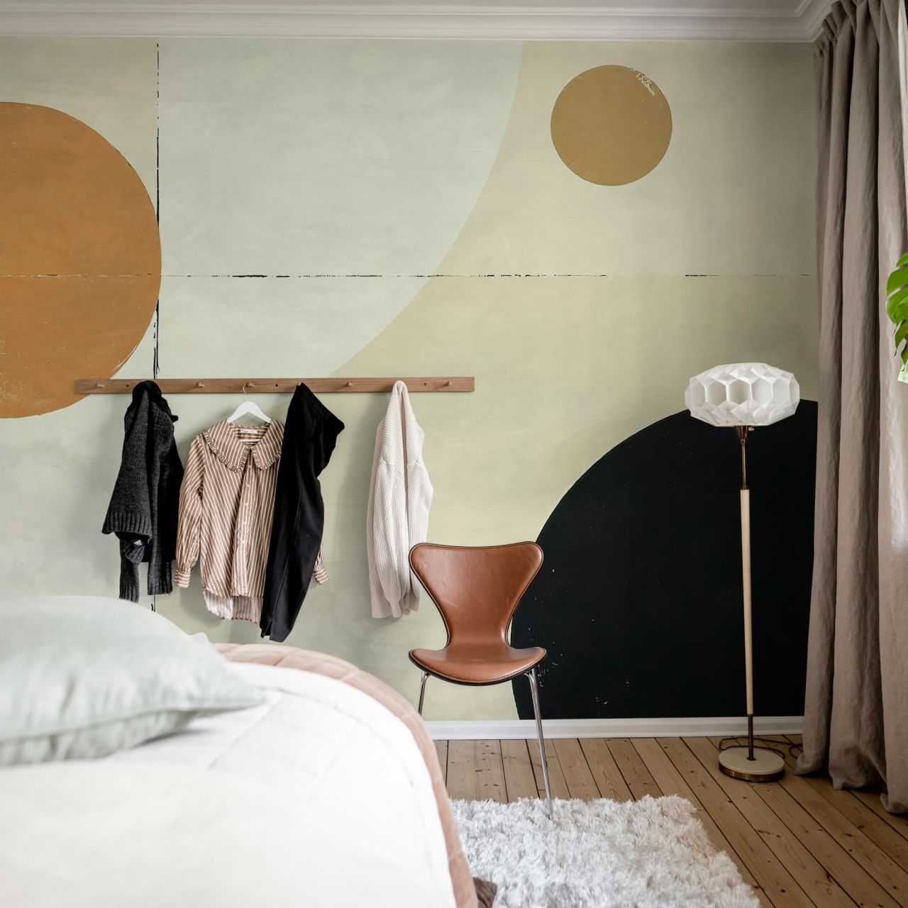 Fototapet, Blocks and Circles, Beige, Rebel Walls - 3