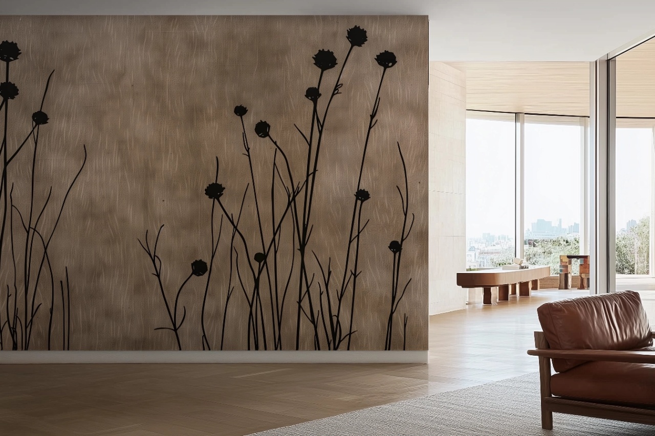 Fototapet Botanic Marron et Beige Epine Rêve ME205 — imaginea 2