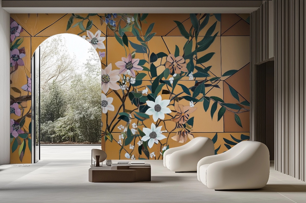 Fototapet Botanic Vegetal Gerbe Rêve VG200 - 2