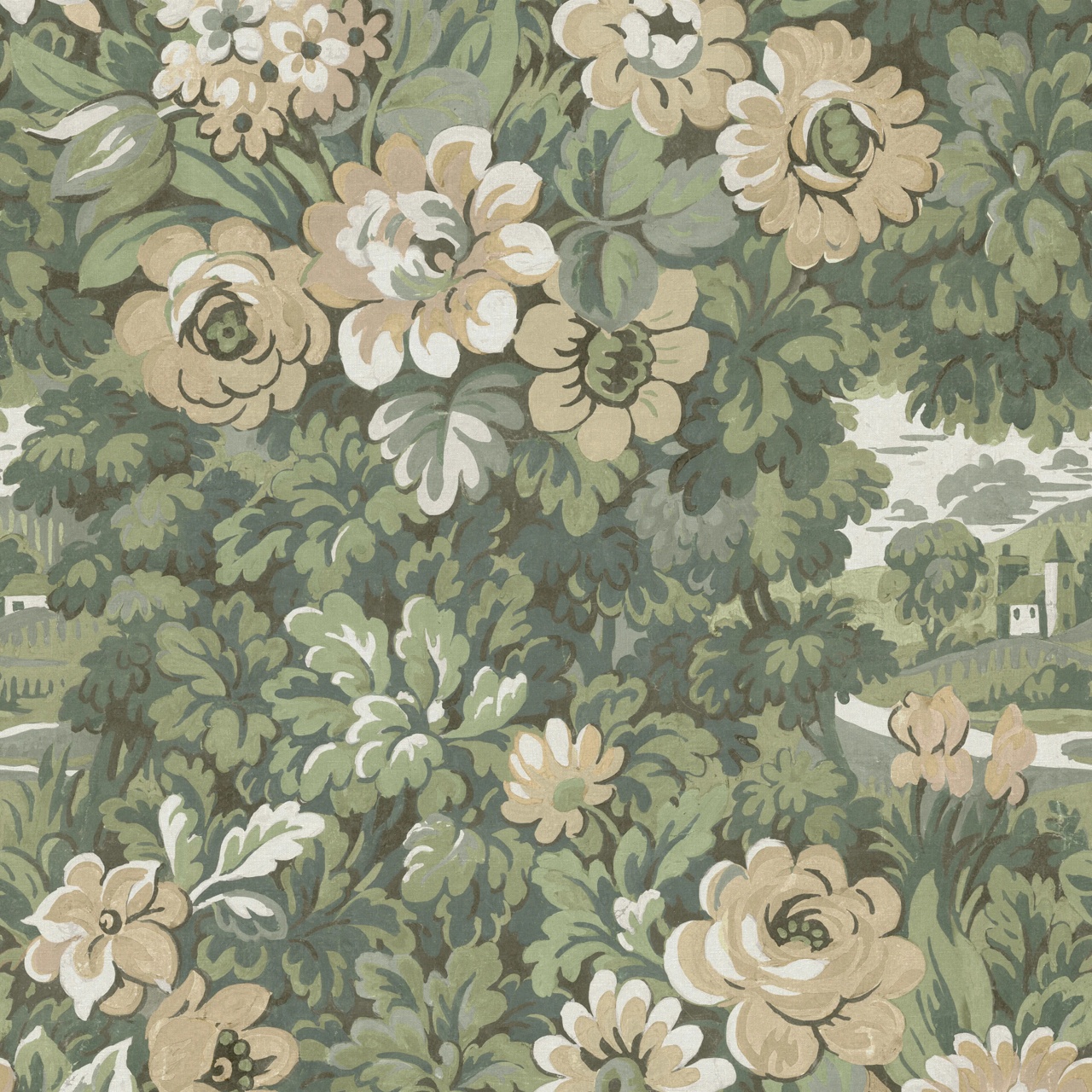 Fototapet, Botanical Manor, Peach, Rebel Walls - 2