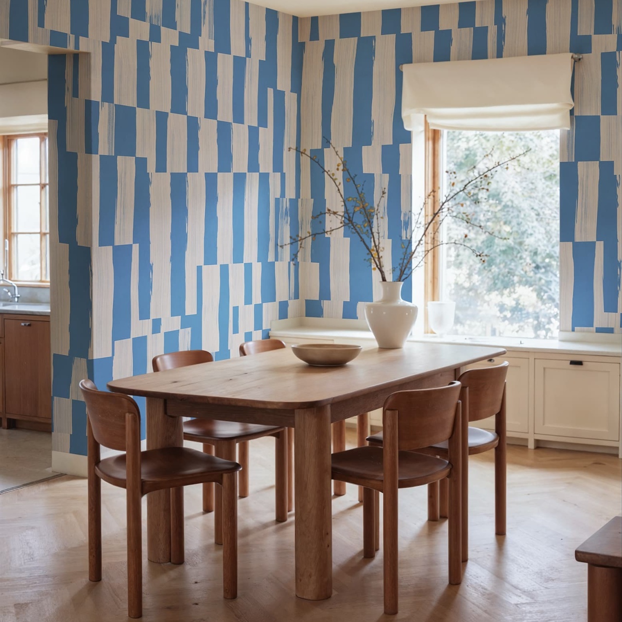 Fototapet, Broken Stripes, Blue, Rebel Walls - 3