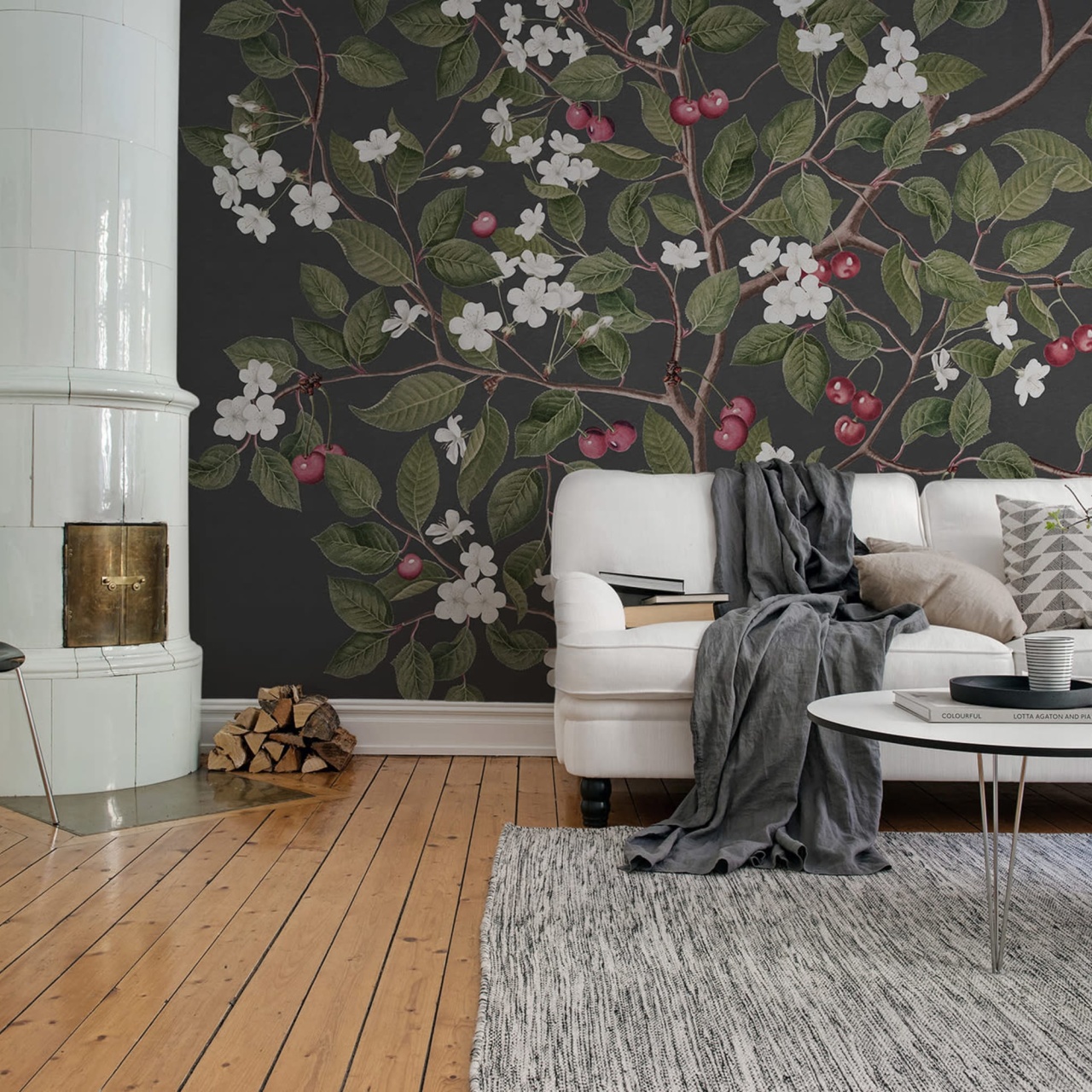 Fototapet, Cherries, Midnight, Rebel Walls - 3
