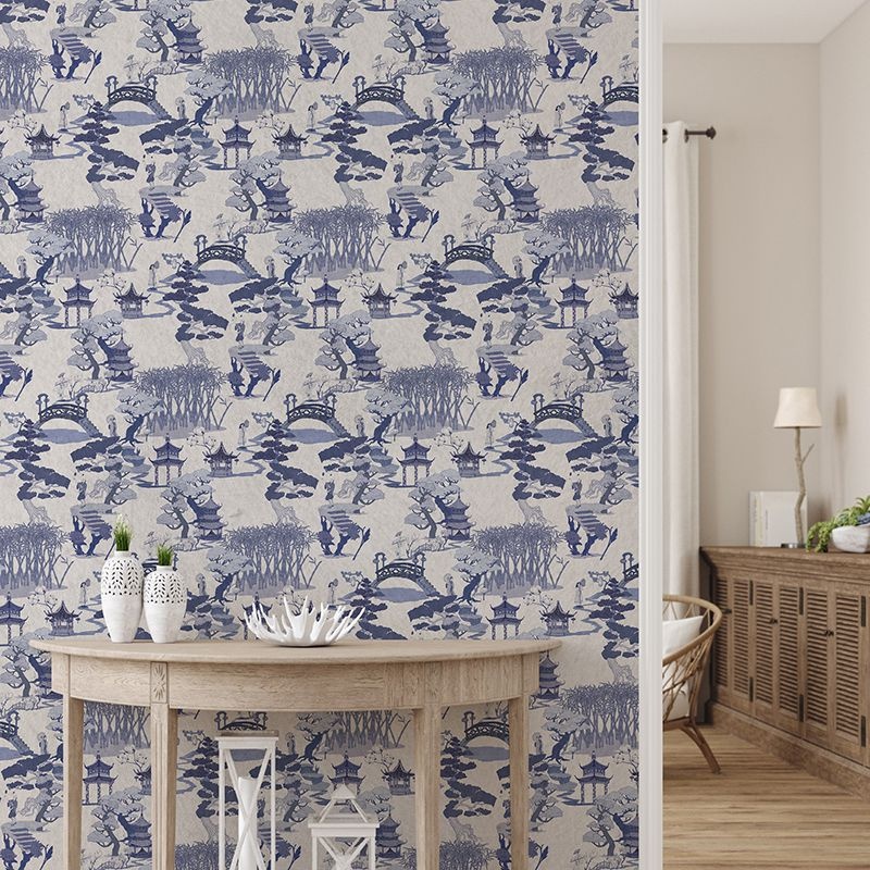 Fototapet Chinese toile (blue), VLAdiLA - 2