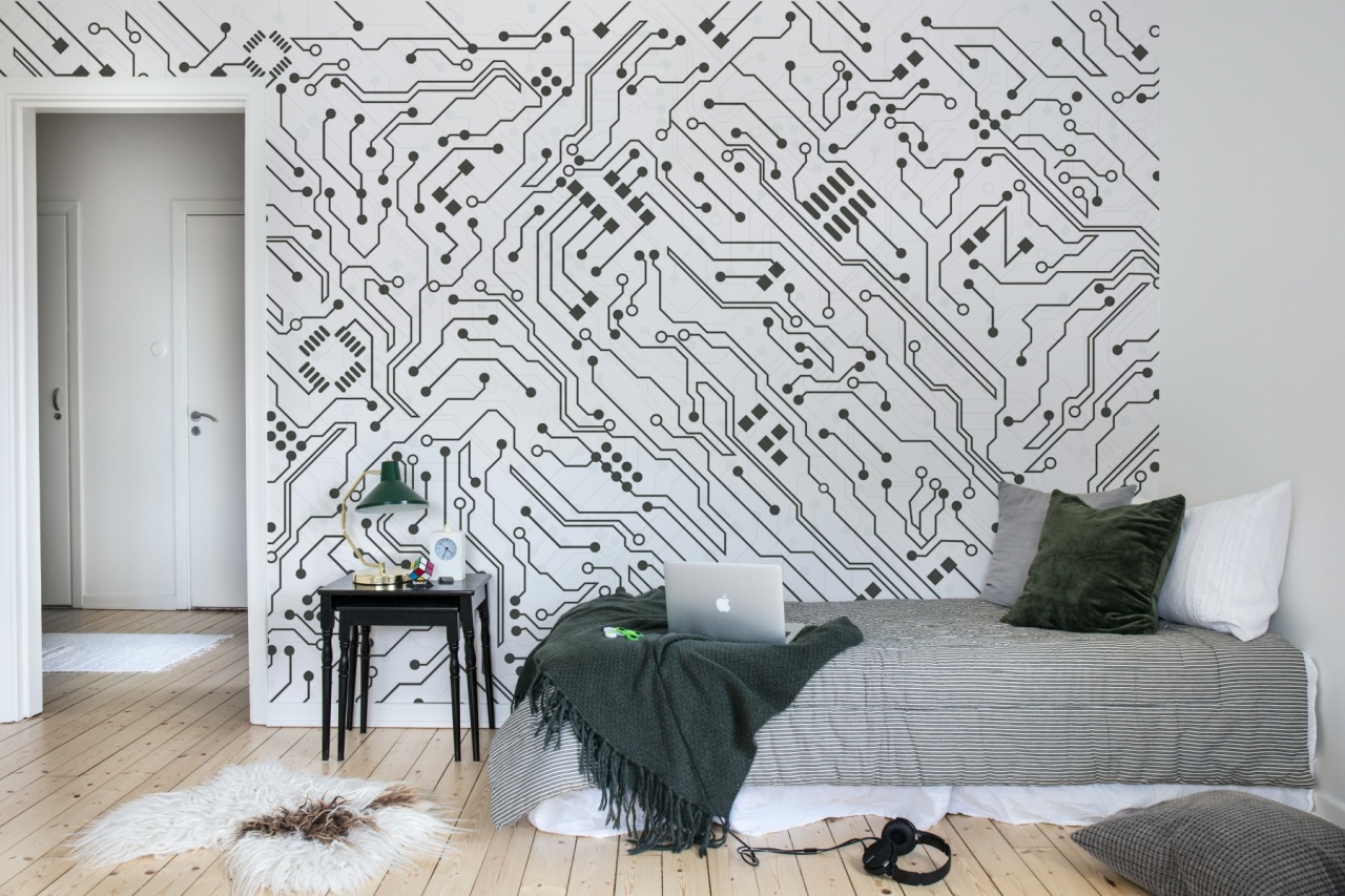 Fototapet, Circuit, White, Rebel Walls - 3