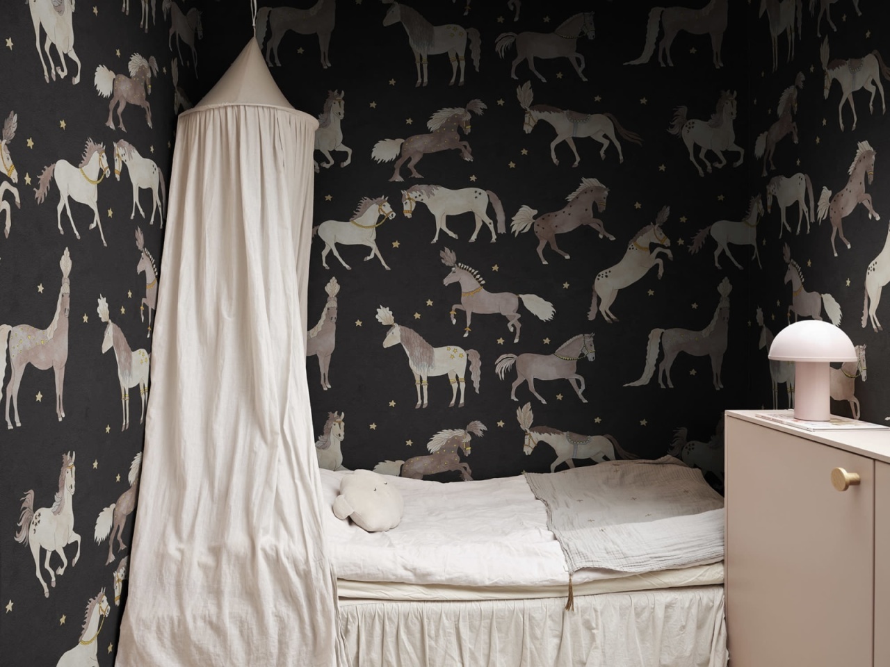 Fototapet, Circus Horses, Black, Rebel Walls - 3
