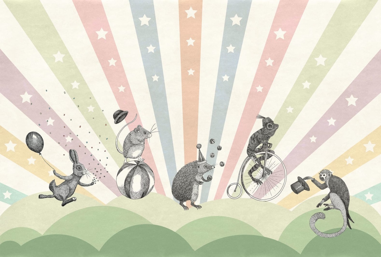 Fototapet, Circus, Pastel, Rebel Walls - 2