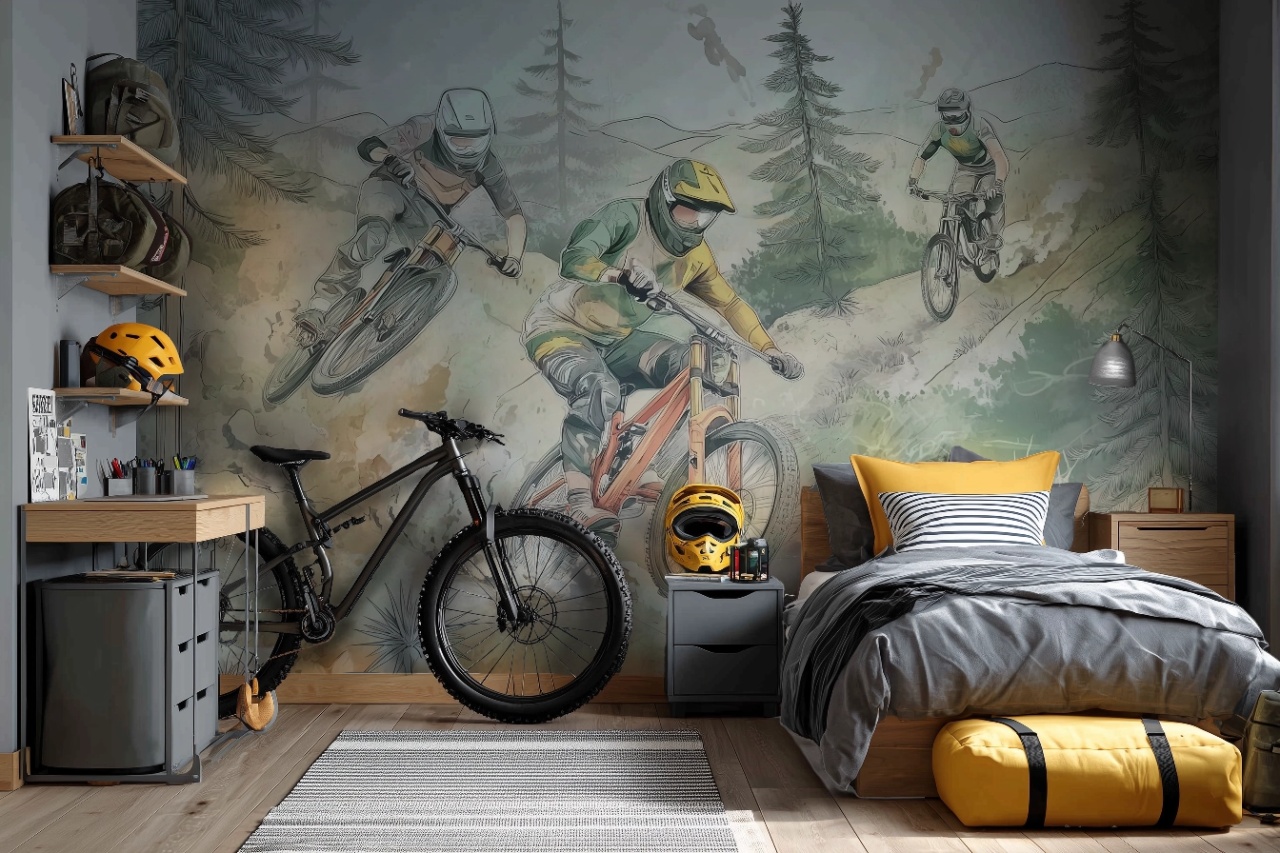 Fototapet copii, Mountain Bikes 010