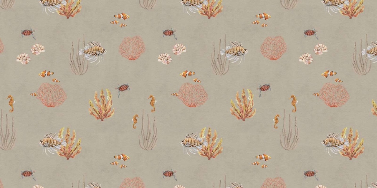 Fototapet Coral Garden - Brown, Kikki Belle — imaginea 2