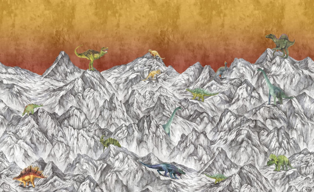 Fototapet, Dinosaur Mountain, Volcano, Rebel Walls - 2