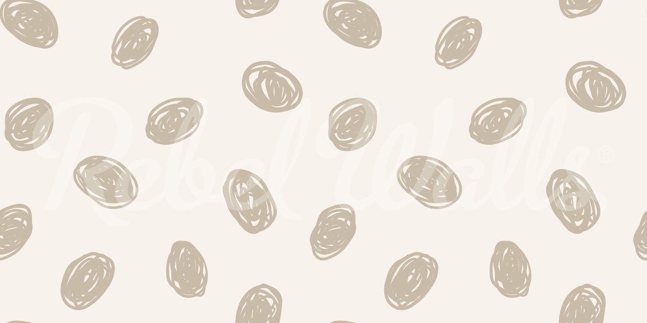 Fototapet, Doodle Dots, Beige, Rebel Walls - 2