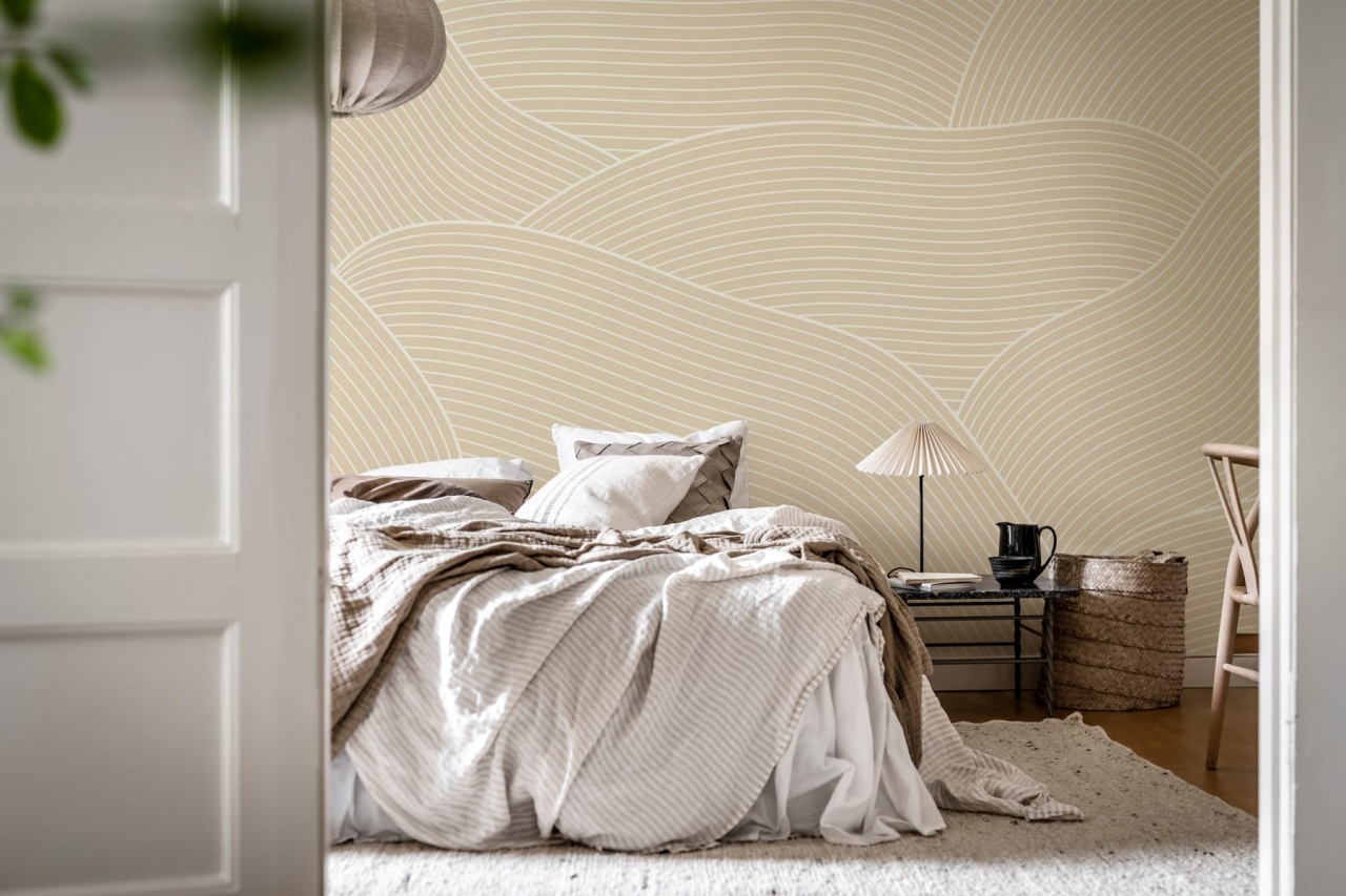 Fototapet, Drawn Hills, Beige, Rebel Walls - 3