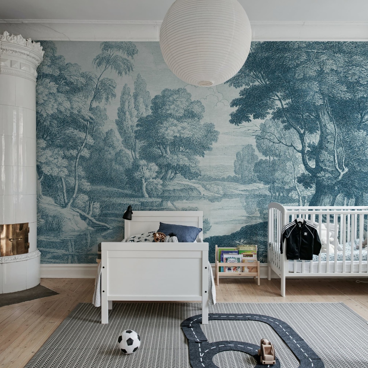 Fototapet, Etching Park, Blue, Rebel Walls - 3