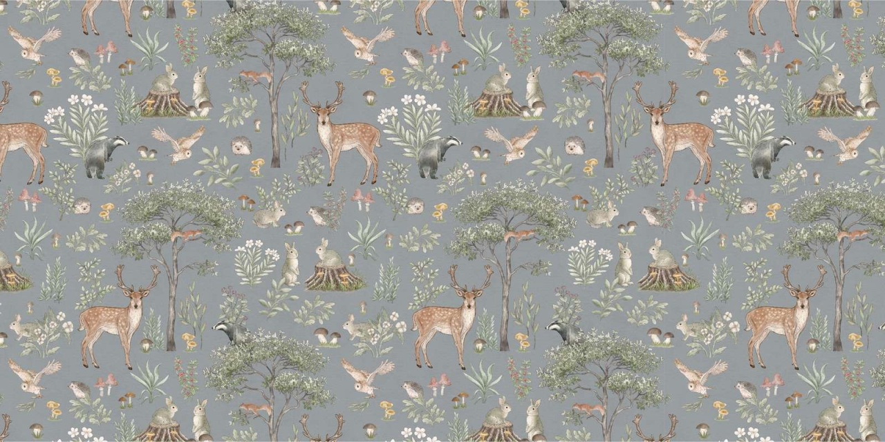 Fototapet Fantastic Forest - Blue, Kikki Belle - 2