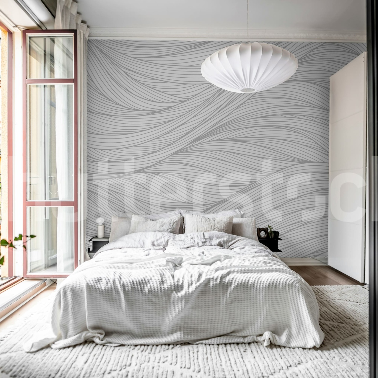 Fototapet, Flow Lines, Gray, Rebel Walls - 3