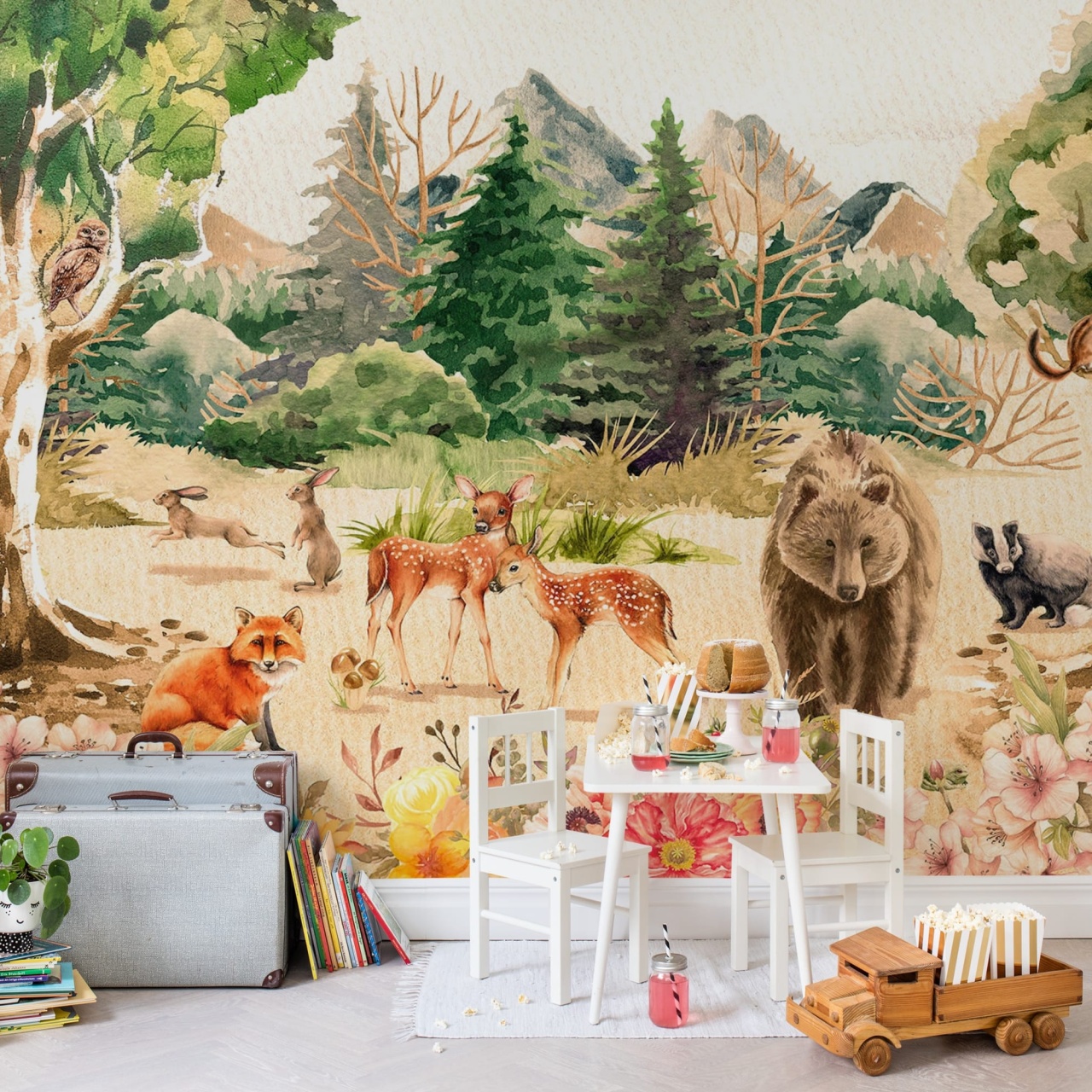 Fototapet, Forest Friends, Rebel Walls
