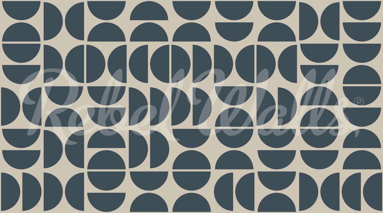 Fototapet, Geometry Shapes, Midnight Blue, Rebel Walls - 2