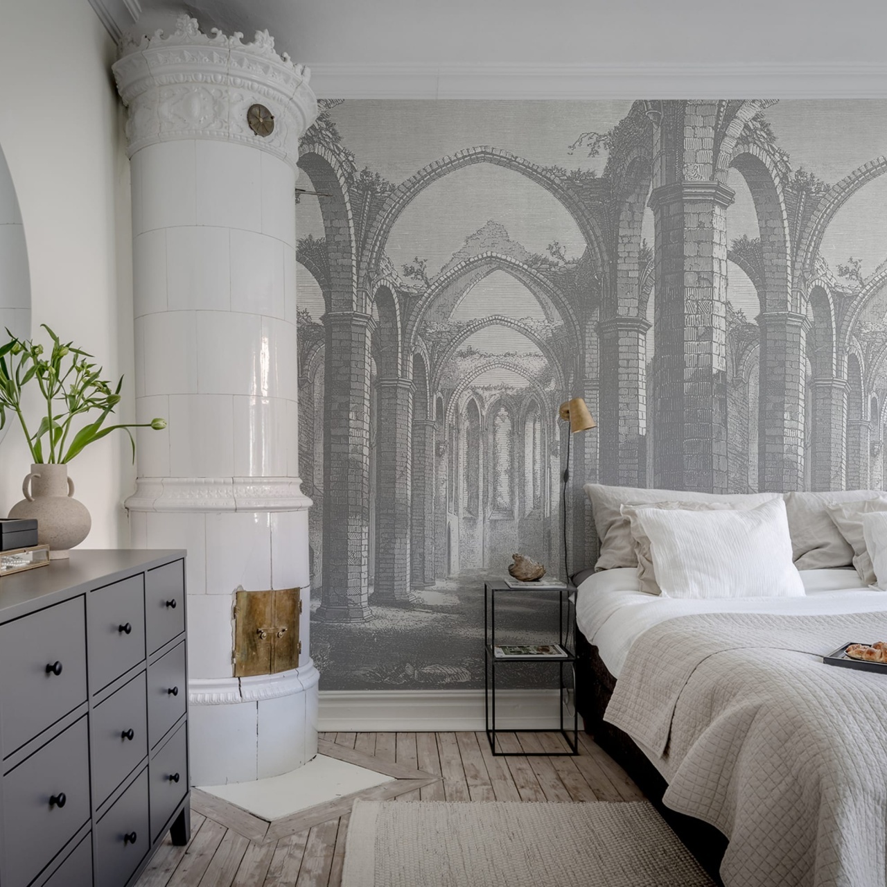 Fototapet, Gothic Arches, Grey, Rebel Walls - 3