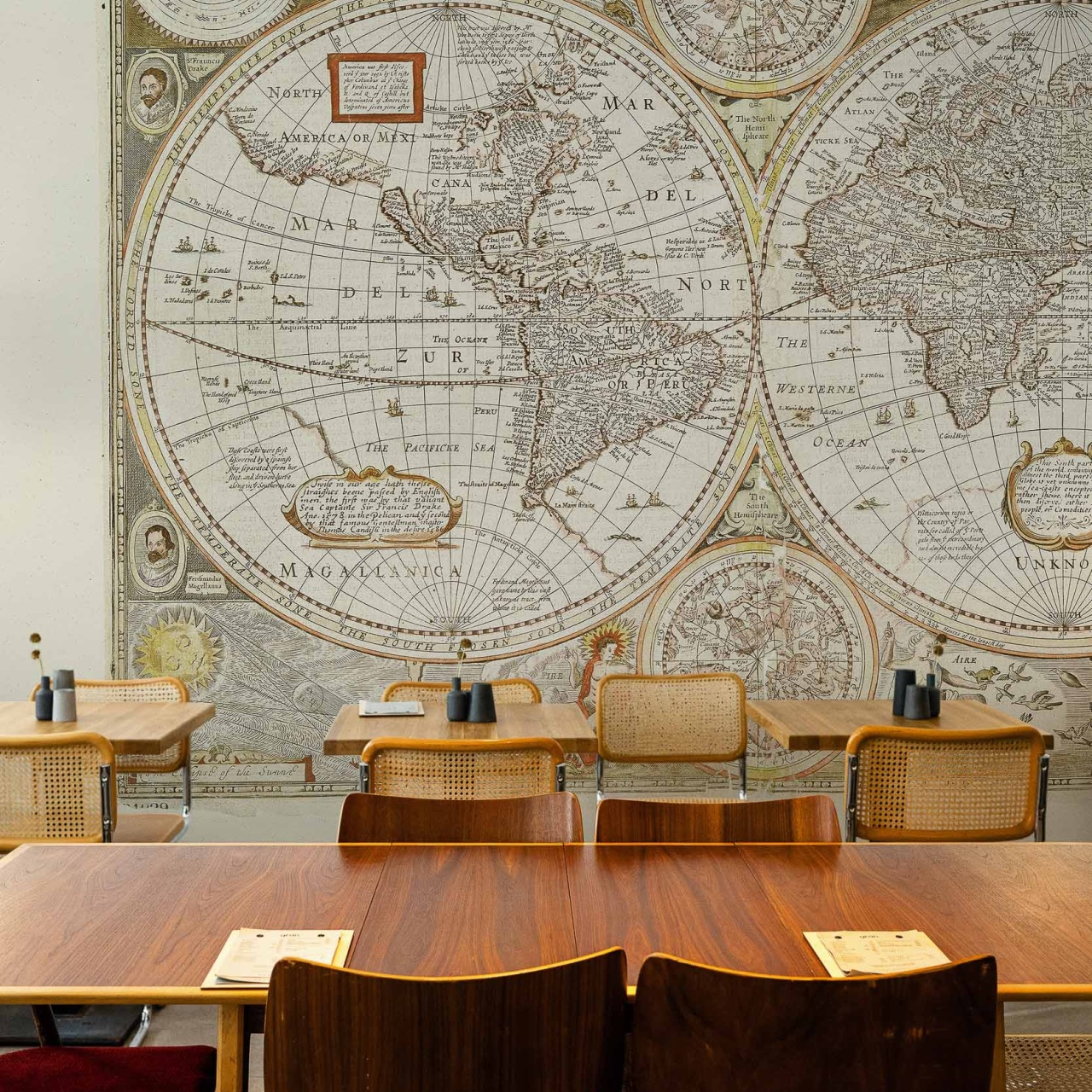 Fototapet Historical Map Papyrus, Coordonne