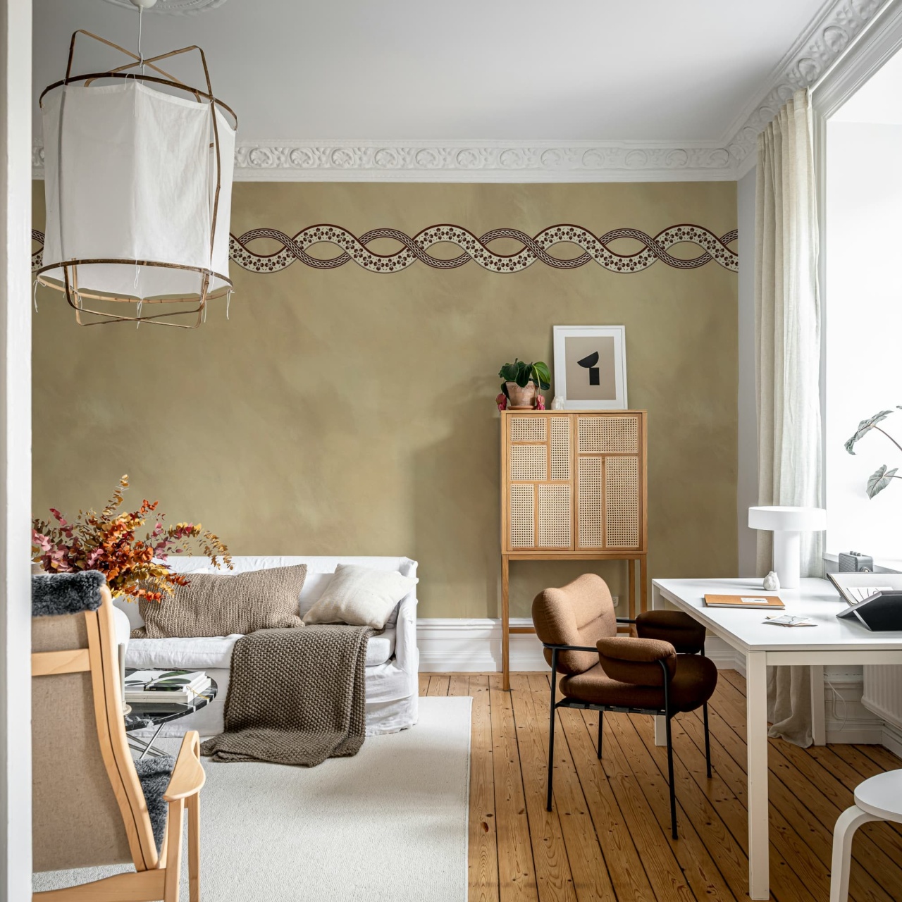 Fototapet, Ivory Braid, Beige, Rebel Walls - 3